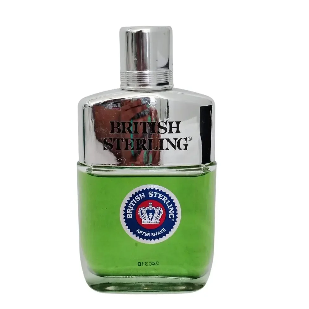 British Sterling After Shave Splash 3.8 oz Vintage Dana Fragrance 50% Full